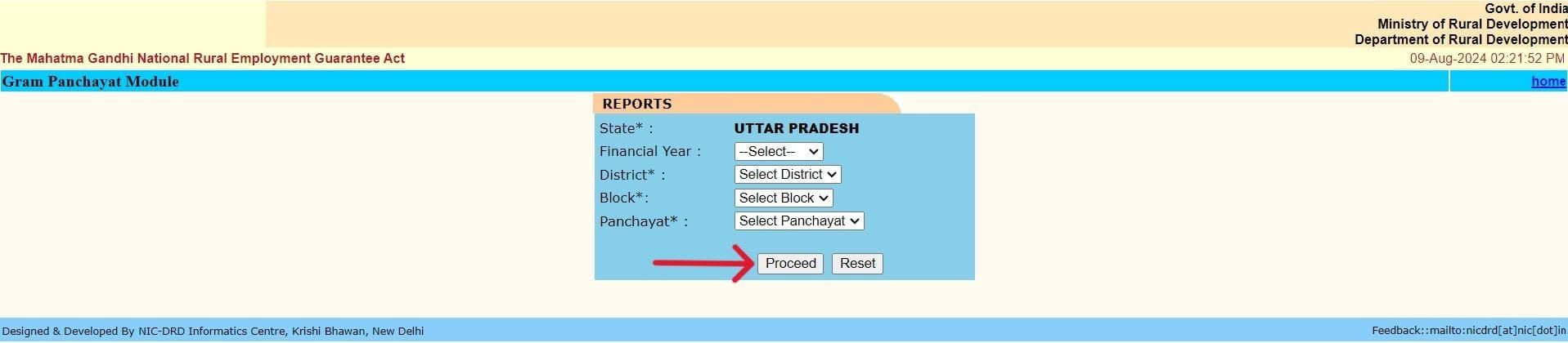 NREGA Gram Panchayat List